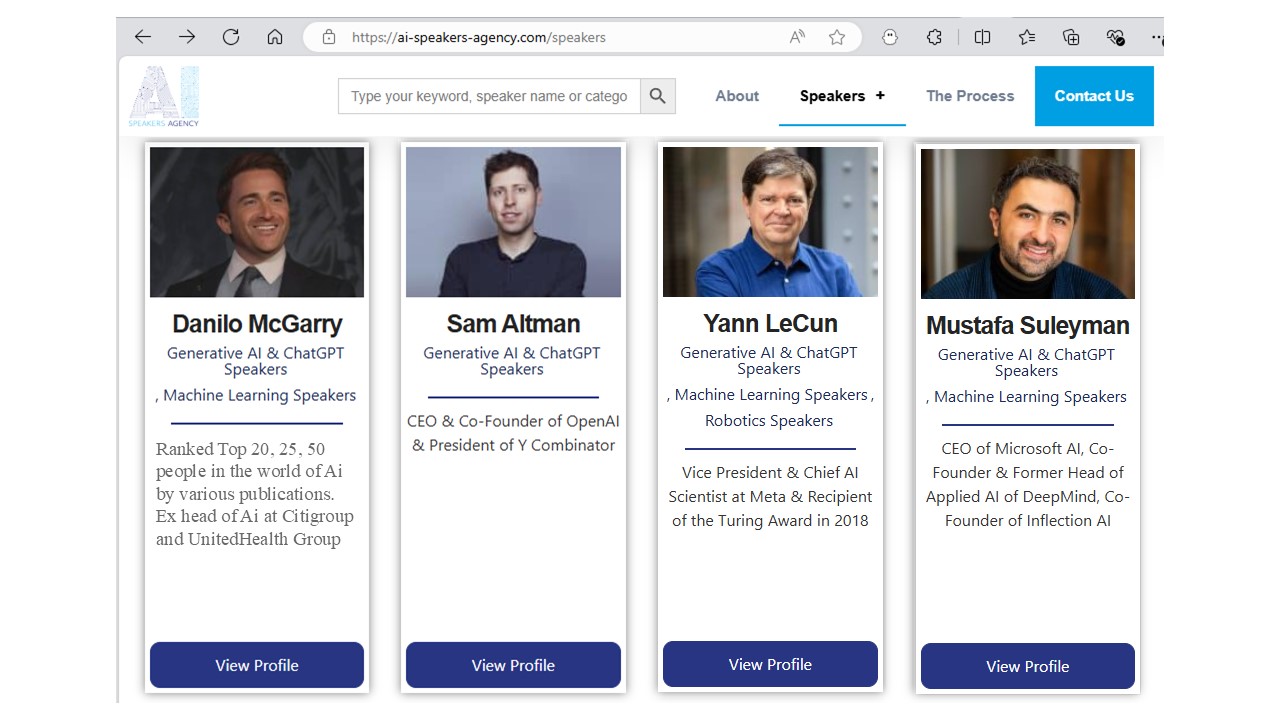 Danilo McGarry Sam Altman Mustafa Suleyman Yann LeCun GenAi Ai greatest